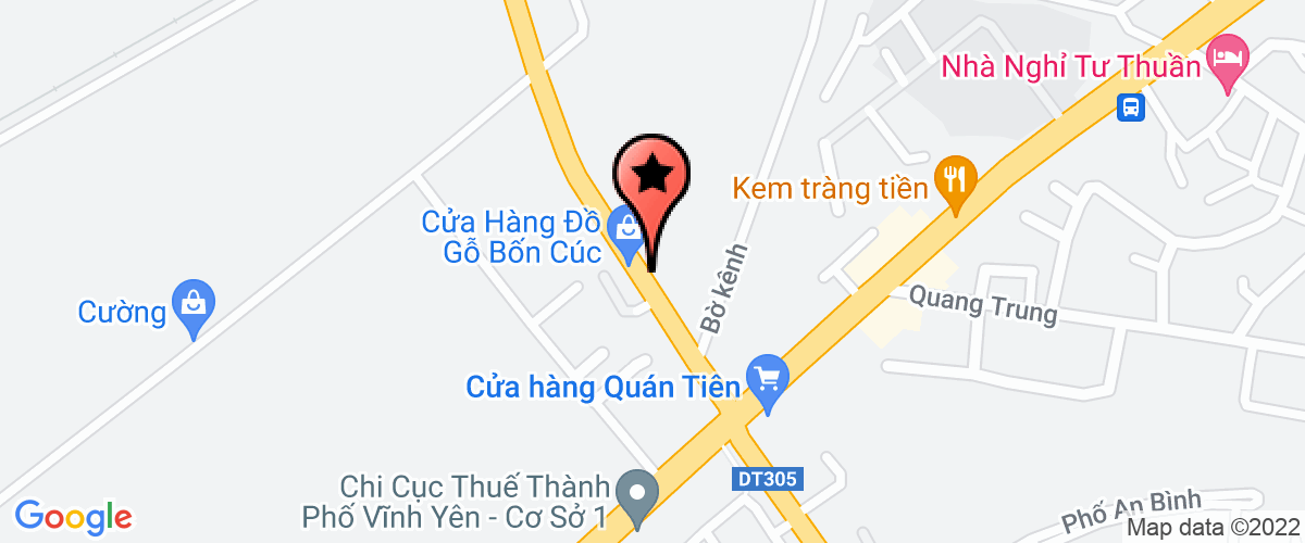 Map go to An An Phu Investment Joint Stock Company