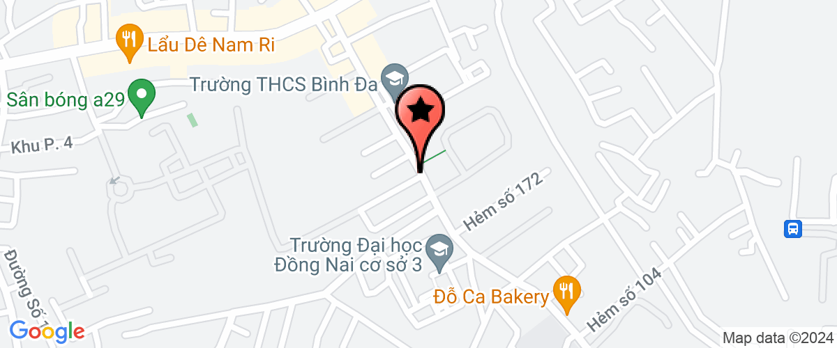 Map go to Hoang Nga Cosmetics Production Service Trading Company Limited