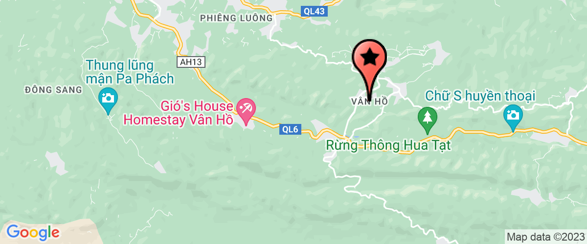 Bản đồ đến UBND xã Chiềng Yên Mộc Châu