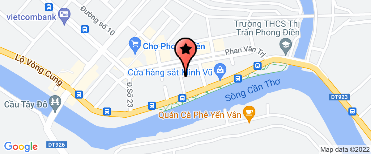 Map go to Tram y te xa Nhon Nghia