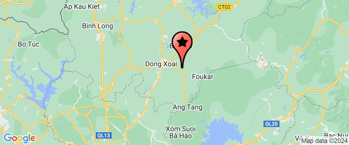 Map go to Ngoc Thao Binh Phuoc Company Limited
