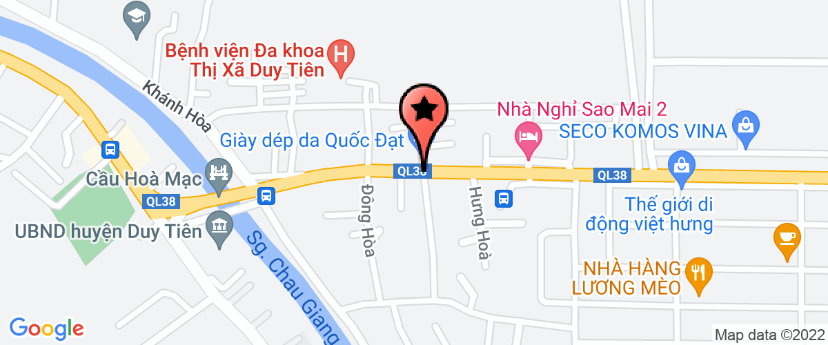 Map go to Kho bac nha nuoc Duy Tien District