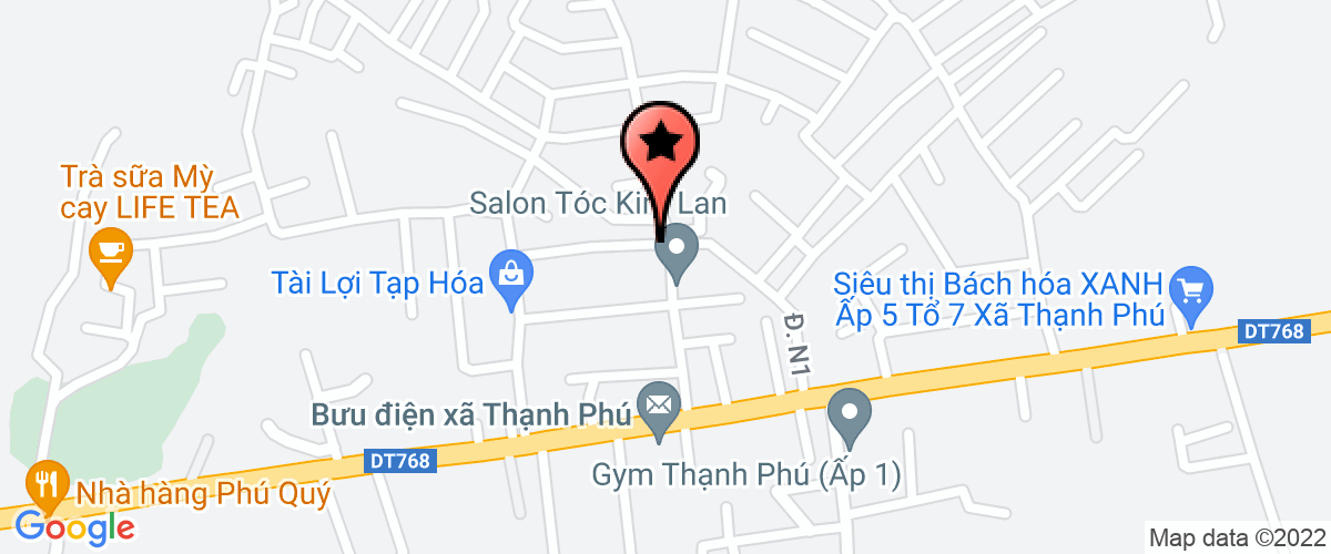 Map go to Thanh Phuc Hau Company Limited