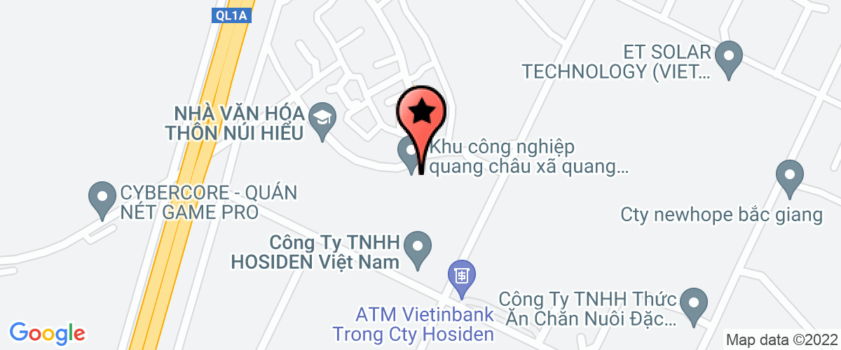 Bản đồ đến Công Ty Cổ Phần Khu Công Nghiệp Sài Gòn – Bắc Giang