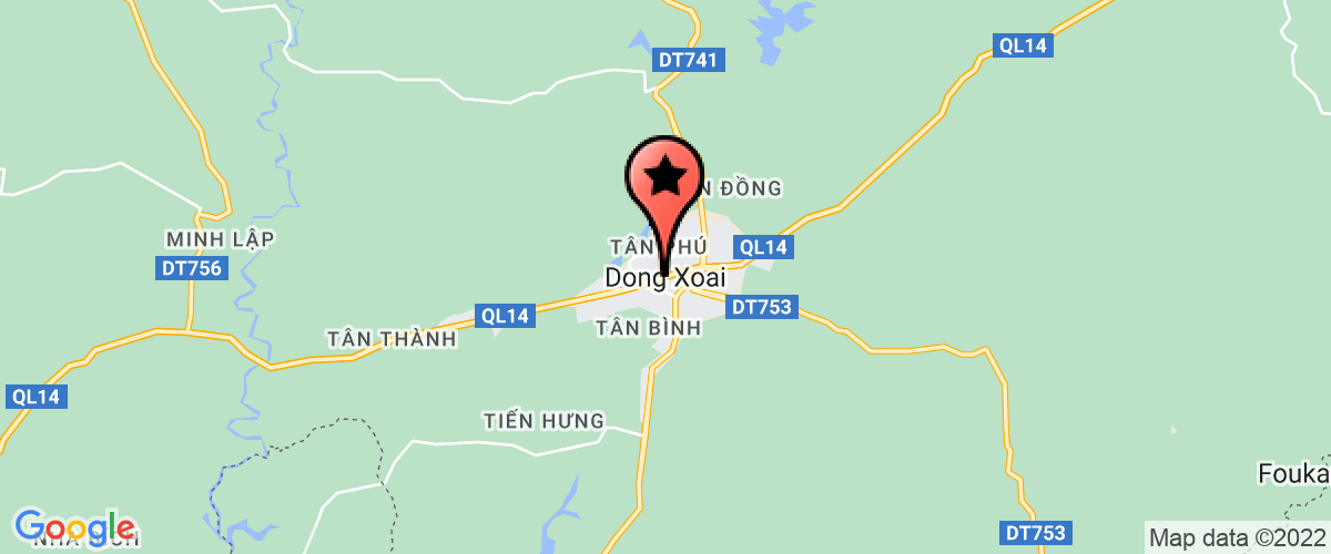 Map go to Dong Xanh Trading Construction Company Limited