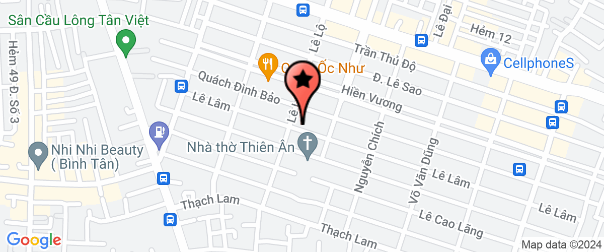 Map go to am Thanh Pa Electric Company Limited