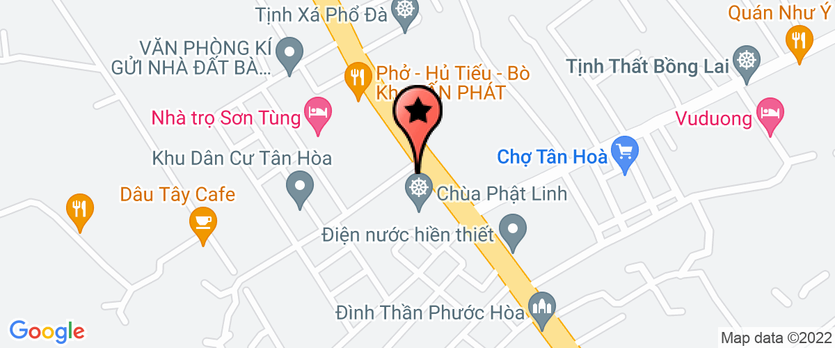 Map go to Minh Hoang VietNam Construction Company Limited