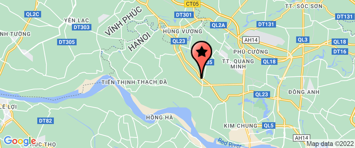 Map go to Bac Thang Long Quang Minh Concrete Joint Stock Company