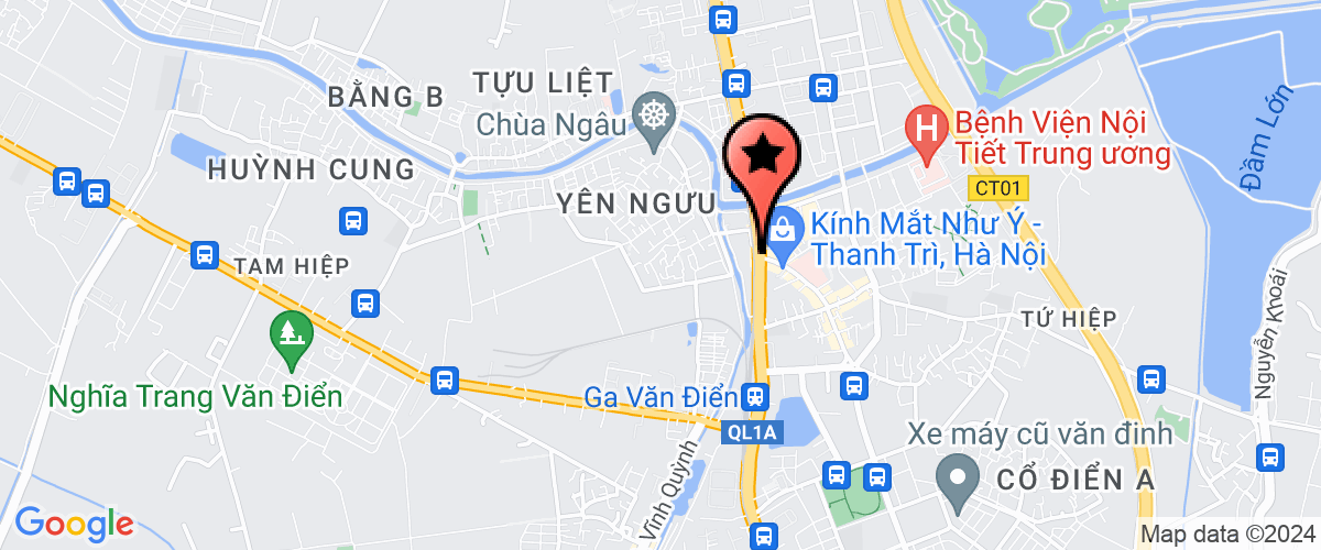 Map go to phat trien quy dat Thanh Tri District Center