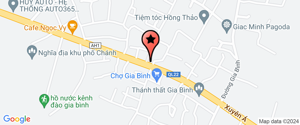 Map go to UBND xa Gia Binh