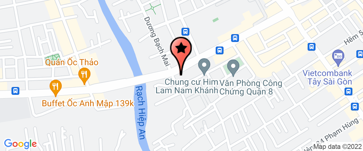 Map go to Anh Viet My Foreign Language Company Limited