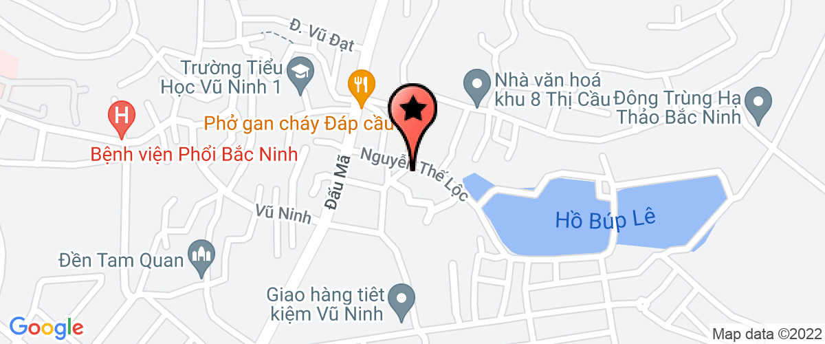 Map go to Vu Ninh Secondary School