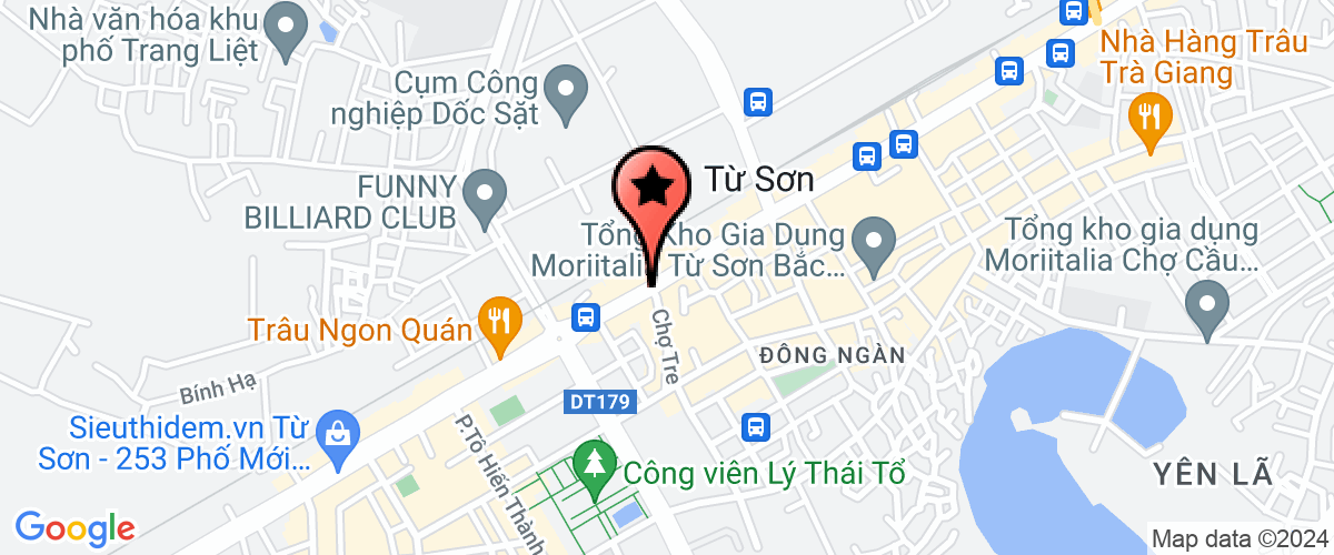 Map go to co phan dau tu xay lap va thiet bi dien Dinh Vang Company