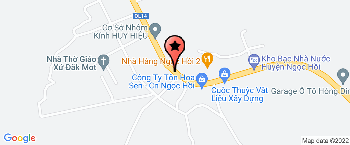Bản đồ đến Công Ty TNHH Dược Liệu Thiên Nhiên Kon Tum