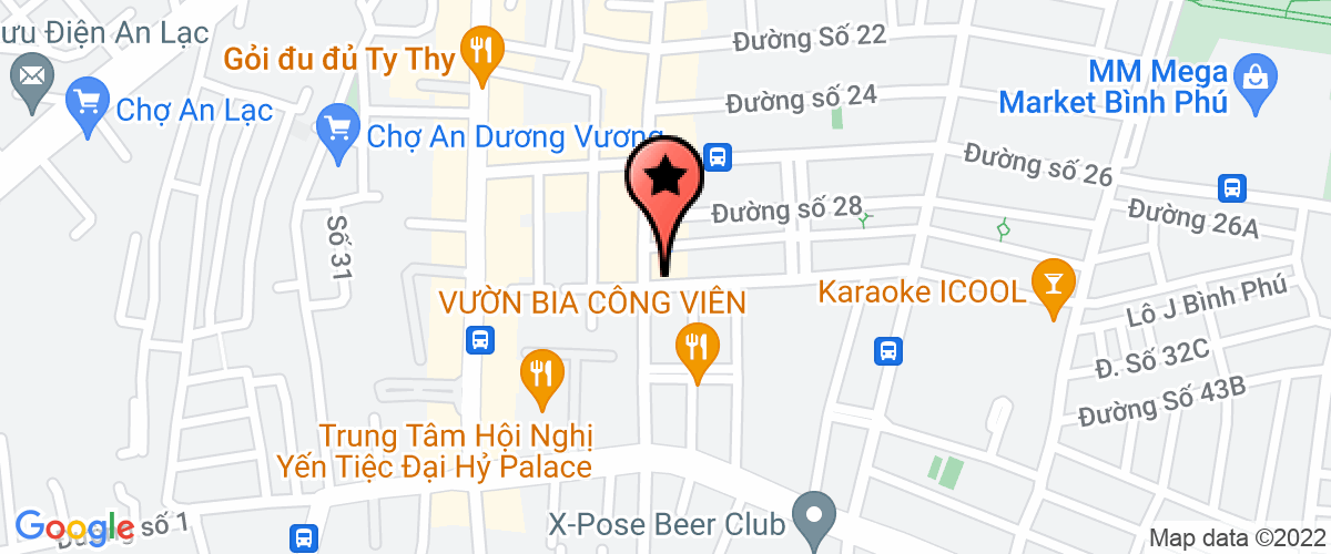 Bản đồ đến Công Ty TNHH Thái Phương Lâm