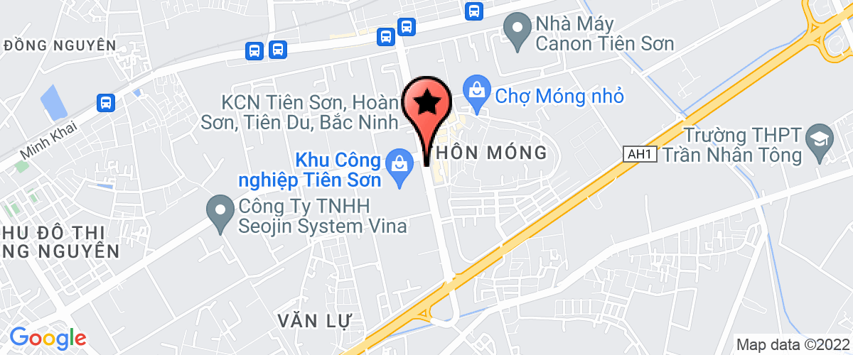 Map go to HJ Corp Vina Company Limited