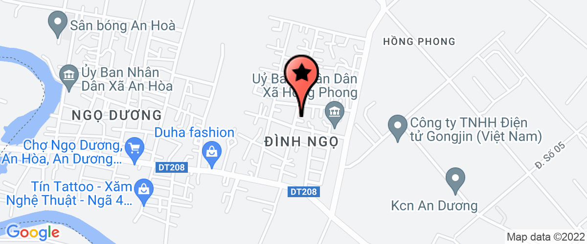 Map go to Hong Phong Secondary School
